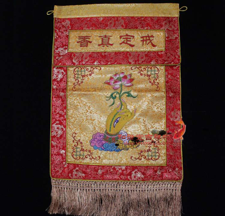 Hanging Hangzhi Buddha Buddha embroidered Buddha Temple Supplies Buddhist Tool