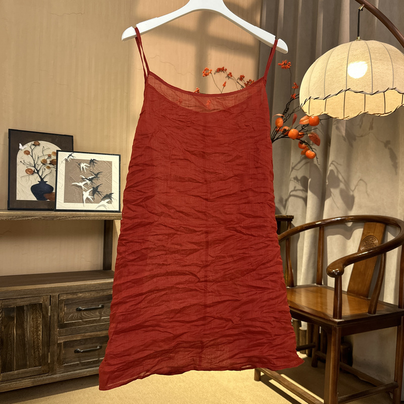 【Chuhe】3098 Pure Ramie Extended Version Camisole (Length 76cm, Bust 134cm) 【Chuhe】3098 Pure Ramie Extended Version Camisole (Length 76cm, Bust 134cm)