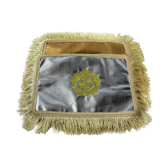 High-end urn cover cloth with inscriptions, floor mat, birthday box cover, embroidered gold and silver quilt cover, gold cover and silver cover