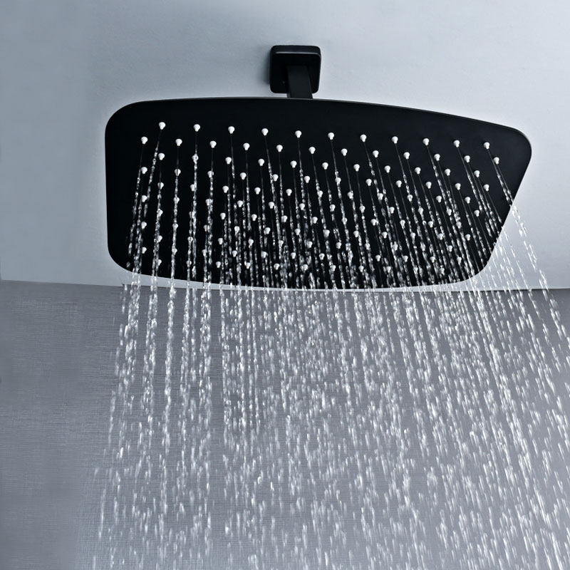 Square slim large shower 304 stainless steel brushed rain shower shower head bathroom shower head 8 inches 10 inches 12 inches