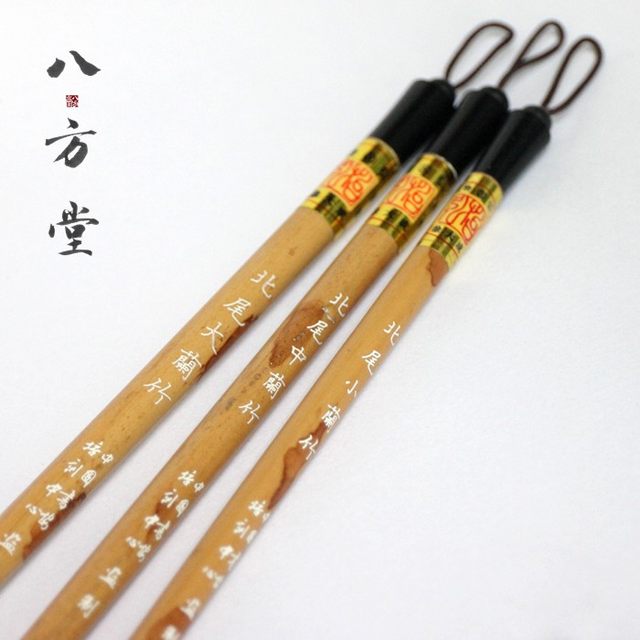 Chinese Calligraphy Association Training Center Supervisor Xu Dacheng Yihong Bizhuang Beiwei large, medium and small orchid bamboo wolf hair brushes