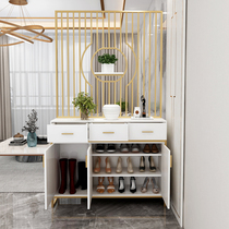 Minimalist modern entrance to the house Entrance Door Shoe Cabinet Integrated Screen Living Room Partition Light Lavish And Creative Iron Art