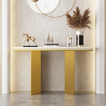 Light Extravagant Marble Stainless Steel Xuanguan Table Home small family style Living room leaning against wall Xuanguan Tawing-style partition Xuanguan cabinet