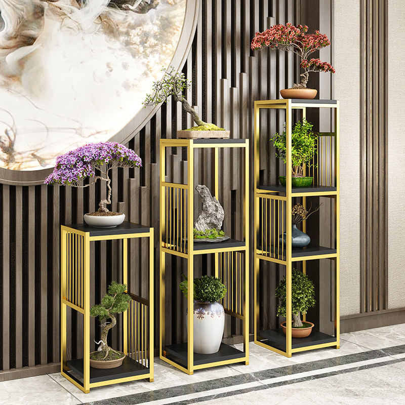 Nordic minimalist flower rack rack modern indoor floor flower a few iron decoration rack balcony iron rack