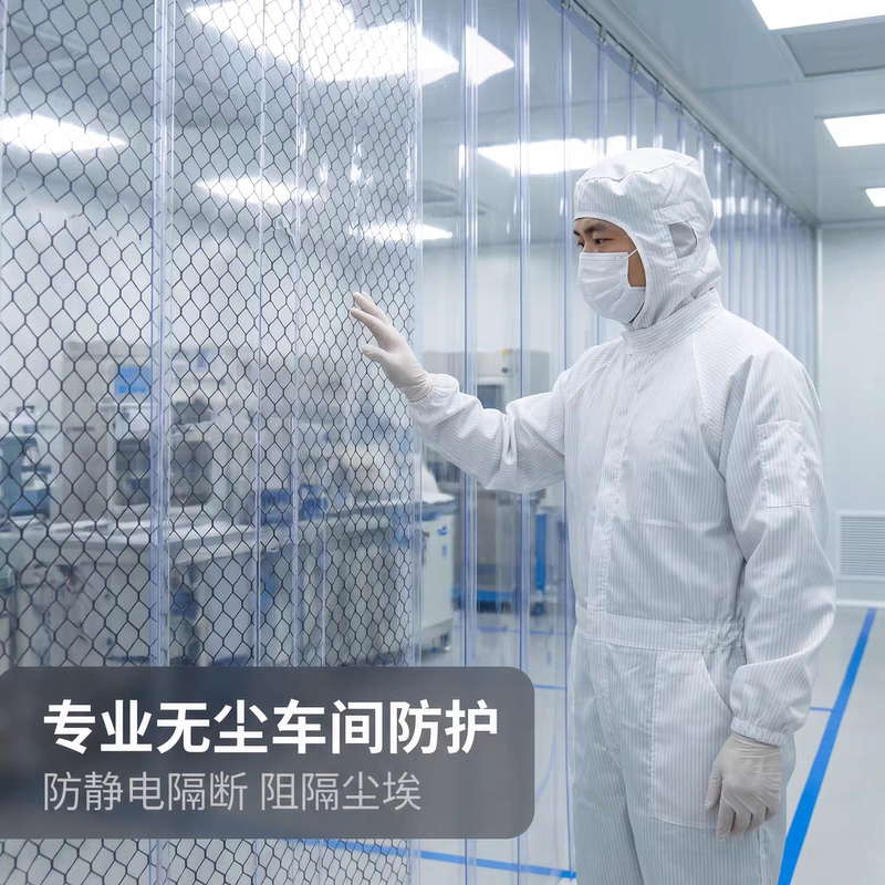 Pvc Anti-Static Mesh Curtain Transparent Door Curtain Dust-Free Room Dust-Proof Flame-Retardant Partition Curtain Electronic Factory Clean Grid Film Pvc Anti-Static Mesh Curtain Transparent Door Curtain Dust-Free Room Dust-Proof Flame-Retardant Partition Curtain Electronic Factory Clean Grid Film
