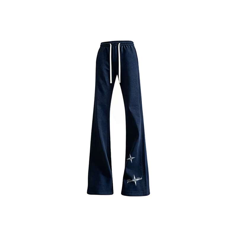 Tldv Casual American Retro Basic Simple Multi-Star Print Versatile Flared Lace-Up Sweatpants Tldv Casual American Retro Basic Simple Multi-Star Print Versatile Flared Lace-Up Sweatpants
