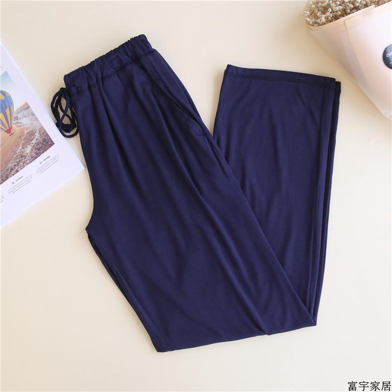 Mùa hè Pajama Quần Nhà Quần của Phụ Nữ Cotton Phương Thức Mỏng Giản Dị Lỏng Thoải Mái Stretch Kích Thước Lớn Thể Thao Quần Yoga