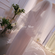  Spanish veil Imported French lace veil Sakura dream luxury wedding long veil Church veil customization
