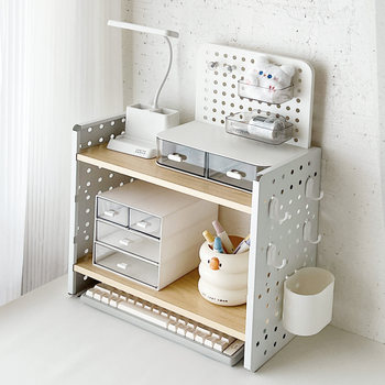 Multi-layer perforated board storage rack large capacity storage box
