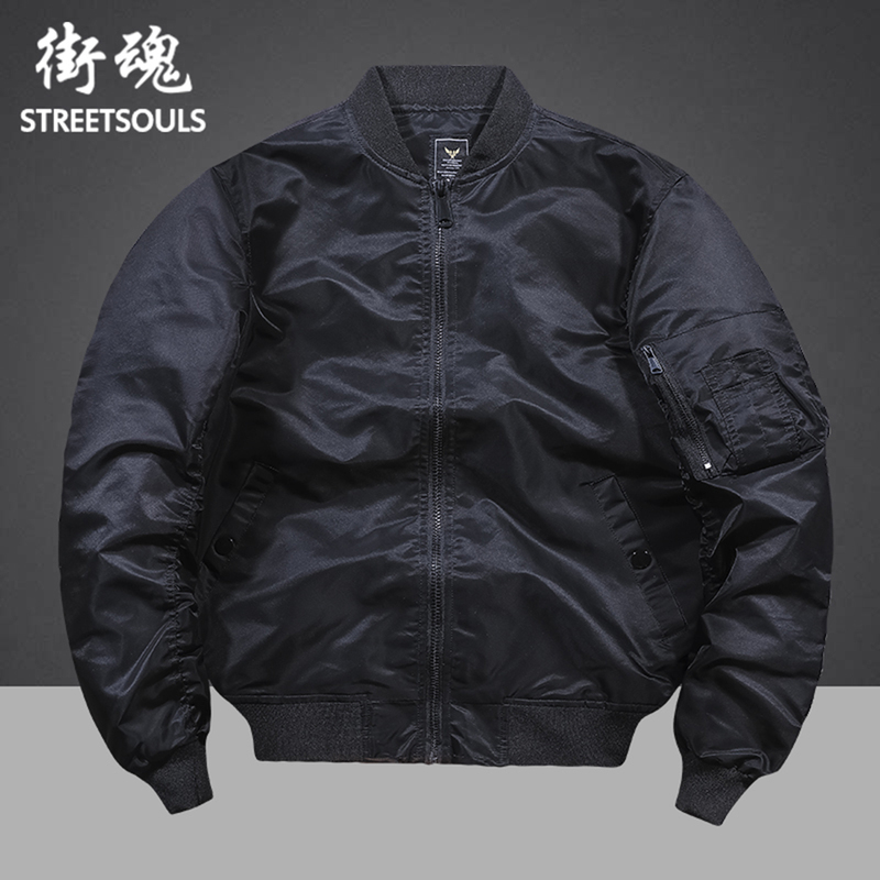 Outdoor Ma1 Pilot Jacket for Men, American-Style Spring and Autumn Military Flight Suit, Couple's Thickened Men's Sports Coat, Trendy