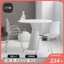 Catering chair modern simple Nordic chair household small household balcony backchair café milk tea shop negotiate stool