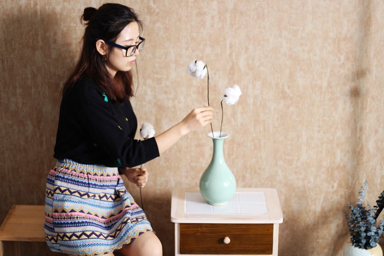 Hoa khô tự nhiên trang trí nội thất hoa vĩnh cửu phòng khách con lắc bó hoa văn phòng mô phỏng hoa bông khô - Hoa nhân tạo / Cây / Trái cây cây hoa mai giả