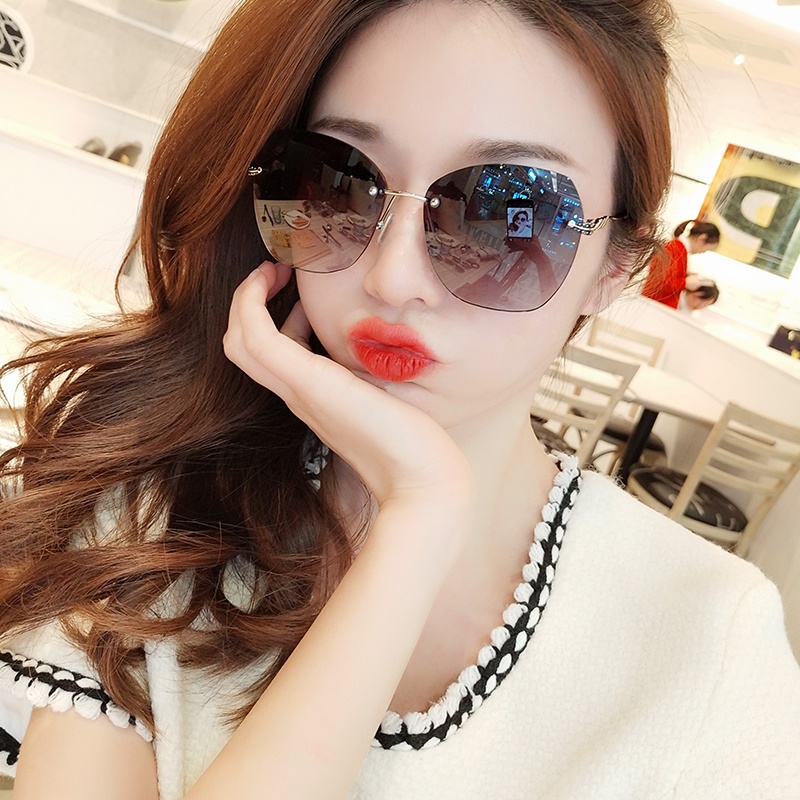 Hong Kong I Tgreg sunglasses new polarized anti - UV red sunglasses round face and skinny glasses