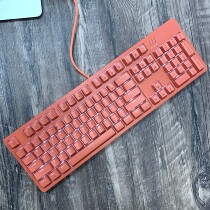 E element Z-77 plug Green shaft used mechanical keyboard 104 keys mixed light black metal panel Marshal lamp office
