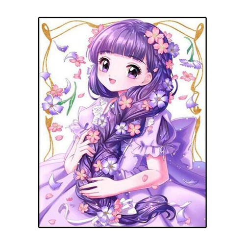 Фиолетовая песня с бриллиантами Sakura 2025 Новая анимация