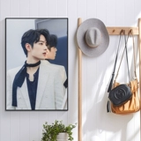 Знаменитость красивый персонаж Сяо Чжань алмазная живопись 2025 новая ручная работа материал «сделай сам» в черепичной рамке украшение для спальни картина