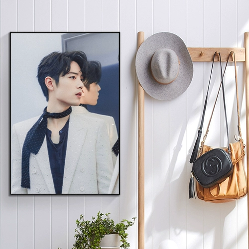 Знаменитость красивый персонаж Сяо Чжань алмазная живопись 2025 новая ручная работа материал «сделай сам» в черепичной рамке украшение для спальни картина