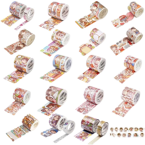 Бумажная лента, тара, наклейка, полный комплект, новая коллекция, планировщик