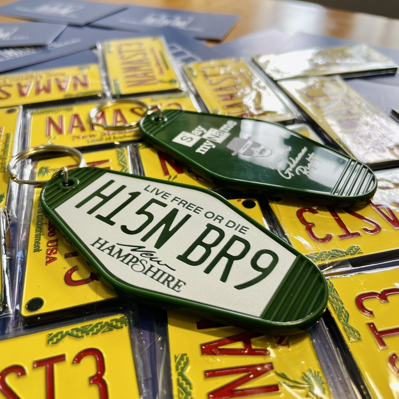 Breaking Bad White's License Plate Heisenberg Keychain American Motel Heisenberg Say My Name