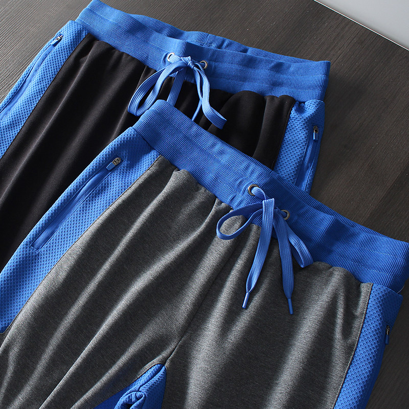 Vibrant color contrast design Just need single product Foreign trade men's summer sports and leisure beam mouth seven-point shorts sweatpants summer
