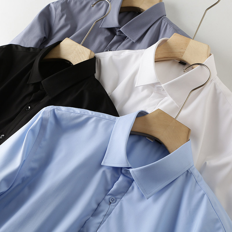 Simple style, warm and stylish, foreign trade men's autumn and winter thickened wool casual business shirts, all-match shirts