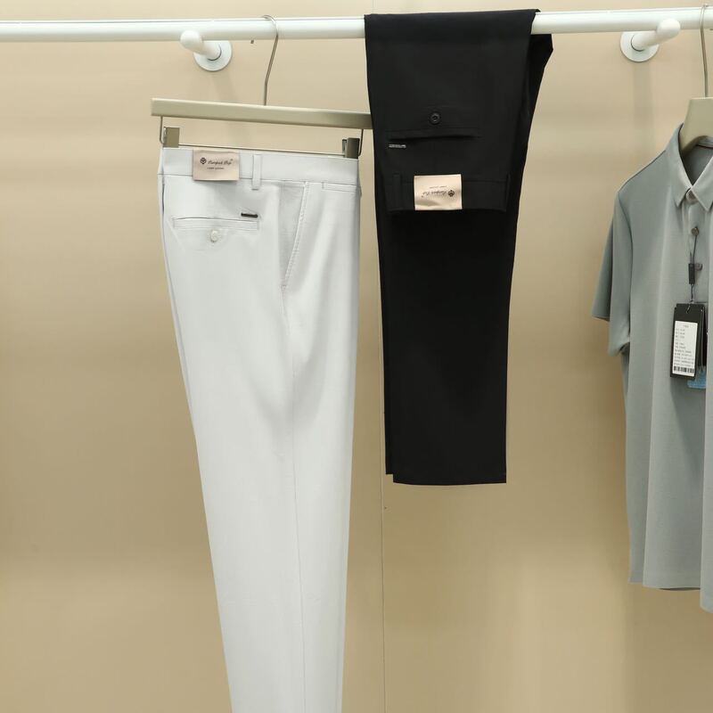 Old Money F! Cabinet 8500! Dongl Technology Fabric! Anti-Wrinkle and Smooth! High-End Summer Men's Casual Dress Pants