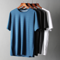 Tech speed dry breathable slip-free Non Stick Foreign Trade Mens Factory Cut Mark Tail Goods Speed Dry Jersey Sport T-Shirt Man