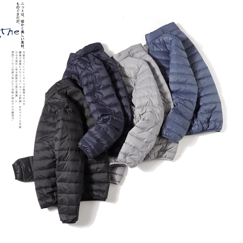(Cross-border trading), velvet winter light and thin keep warm waterproof jacket, duck down, feather stuffing