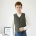 Mùa thu và mùa đông xuống áo vest cotton nam ngắn Vest mỏng vai thanh niên sinh viên cá nhân ấm áp vest bông