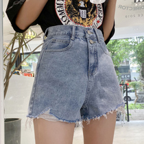 High-waisted jeans women 2023 new summer thin-scaled Korean loose words