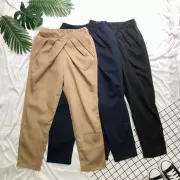 Quần harcose polyester ba chiều mùa thu kiểu Nhật Bản