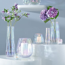 Cozyhome Nordic Creativity Dazzling Extreme Light Stars Eyes Glass Vases Flower Arrangement Five Colorful Floral Ware Living-room Rose Pendulum Pieces