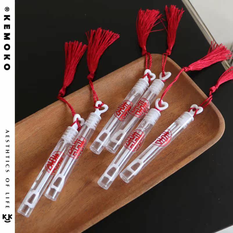 Xi Zi Bubble Wedding Blocking Game Bottle Blow Bubble Wedding Shooting Props Chinese Photograph ins