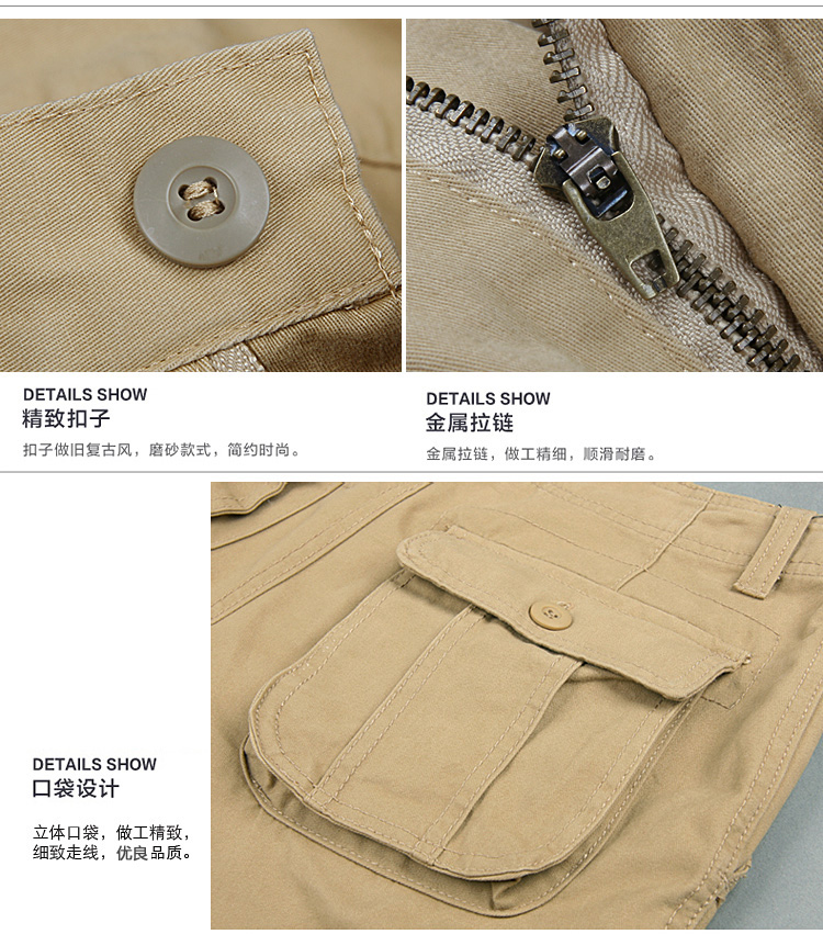 Mùa thu và mùa đông mới ba chiều túi ngoài trời nhiều túi quần yếm nam quần cotton rộng rãi quần giản dị quần đa chức năng jogger nam