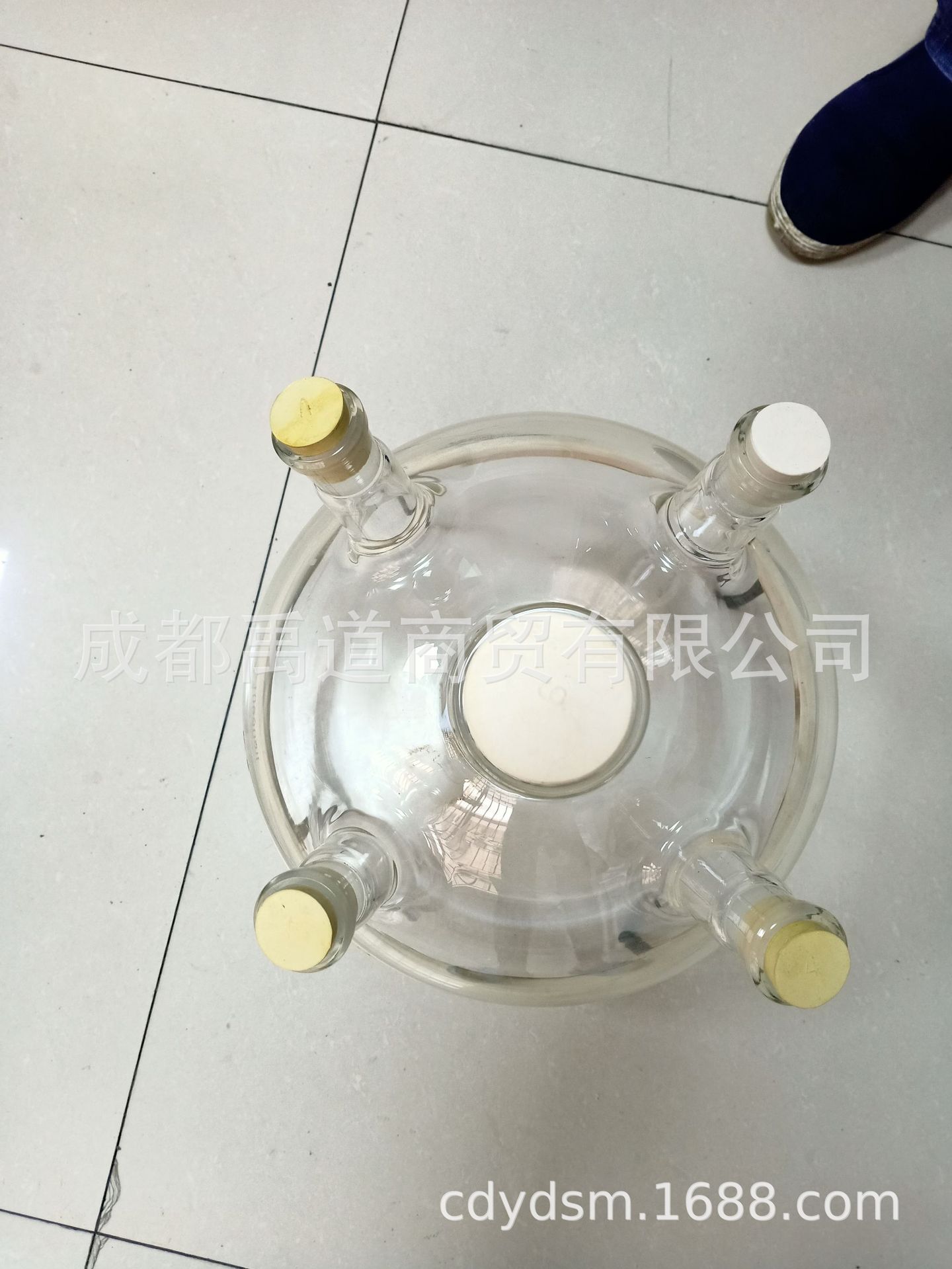 蜀牛五口烧瓶500 1000 2000 3000 5000圆底纯露精油接收瓶电热套