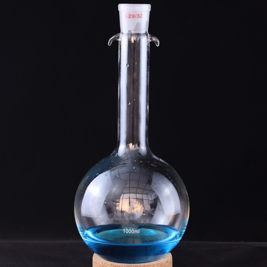 复合肥定氮装置长颈蒸馏瓶1000ml圆底蒸馏烧瓶24#29#化肥定氮烧瓶