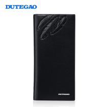 Mens wallet long leather first layer cowhide multi-function card leather wallet Business casual clutch wallet men