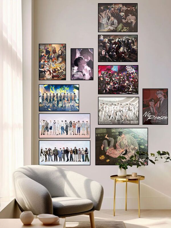 【Lezhin and Bomtoon】Photo Frame Aluminum Alloy Frame Desk Calendar Korean Comic Merchandise Thin Edge Narrow Edge Poster Frame 【Lezhin and Bomtoon】Photo Frame Aluminum Alloy Frame Desk Calendar Korean Comic Merchandise Thin Edge Narrow Edge Poster Frame