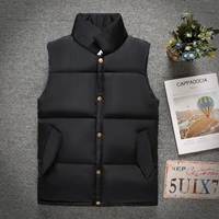 Mẫu áo vest nam cotton mùa thu đông phiên bản Hàn Quốc của xu hướng áo vest trẻ trung cotton ngắn đoạn vest vest cỡ lớn áo bomber