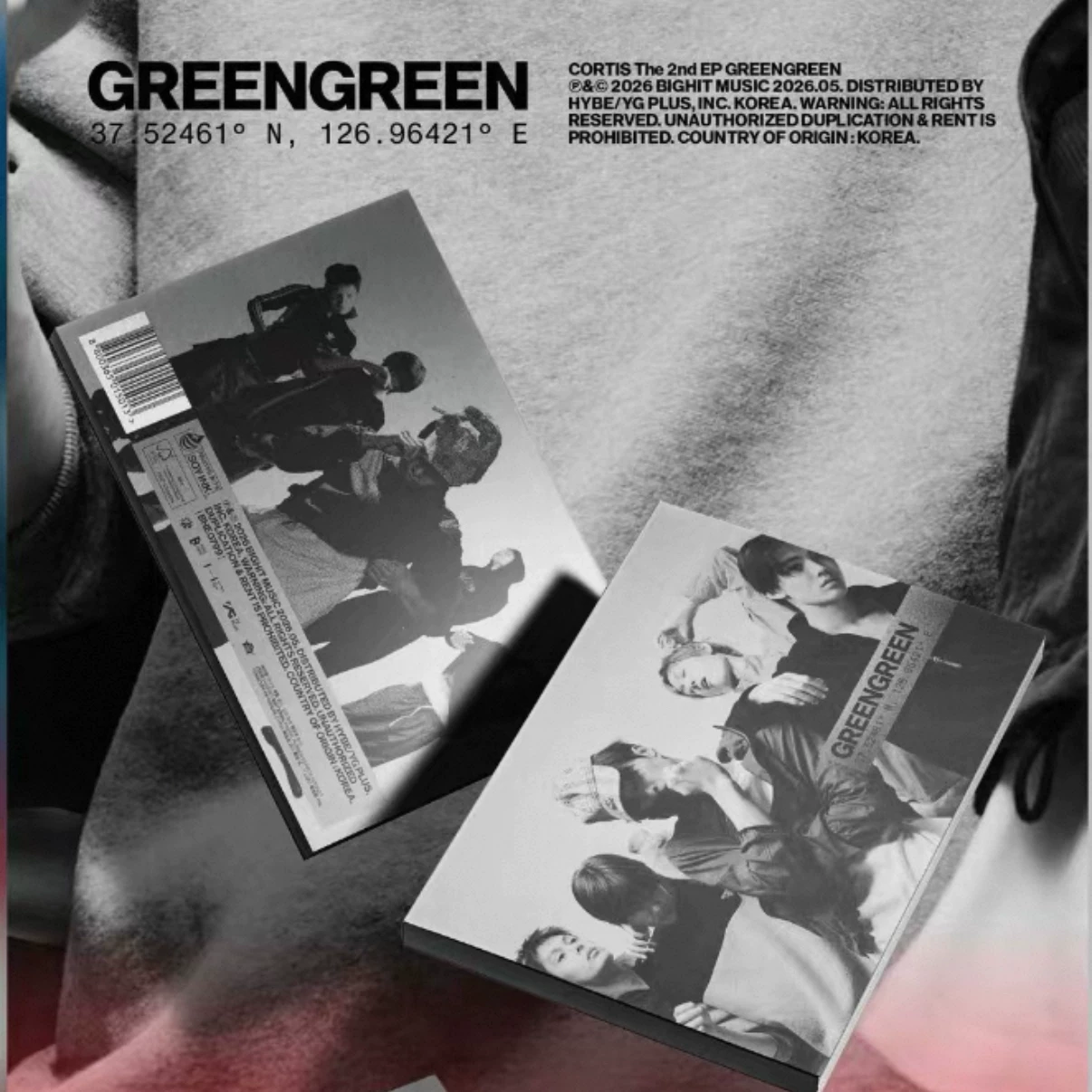 Годные товары в наличии] Обжаренная копытная пластинка Кортиз Альбом GreenGreen Официальный подлинный периферийный фото-карточка
