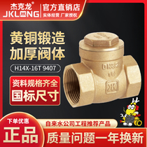 Jack Long 9407 Brass Check valve 4 minutes 6 minutes 1 inch horizontal soft seal check valve check valve DN15 20