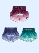 Thailand Fairtex Muay Thai Fighting Sanda Professional Training Gradient Shorts Same Style for Men and Women