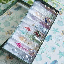 Egyptian folk crafts hand-blown fragrance bottle FF Egyptian characteristics (small size 8-10cm high)