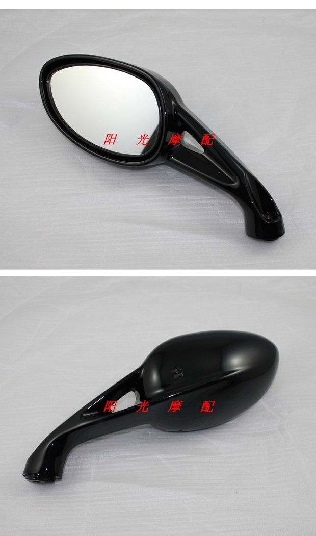 Áp dụng HJ125T-9 HJ125T-9C Yuexing Gương chiếu hậu bên trái Gương chiếu hậu bên trái Ngọc trai đen - Xe máy lại gương gương xe máy sh