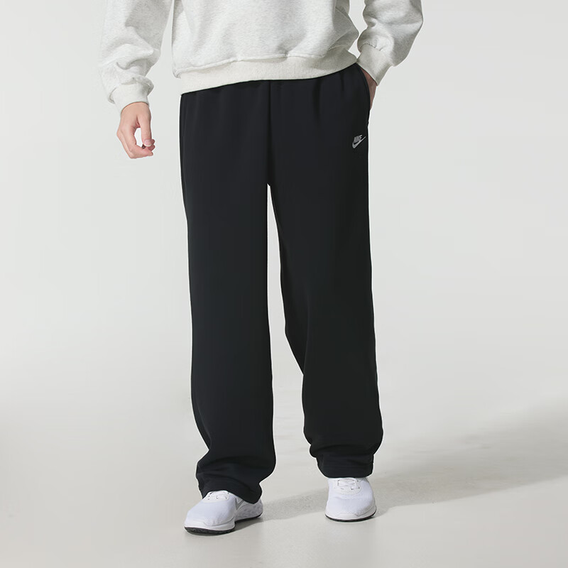 Nike 2026 New Men's Straight-Leg Sports Pants Black Casual Pants Simple Sporty Style Nike 2026 New Men's Straight-Leg Sports Pants Black Casual Pants Simple Sporty Style