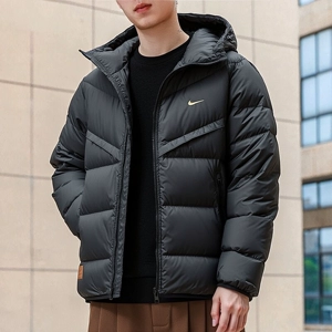 Nike, зимний пуховик, водонепроницаемая спортивная куртка с капюшоном