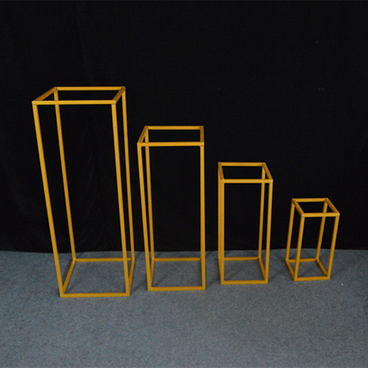 New wedding props geometric road leading iron box square road leading wedding props wedding road leading stage decoration