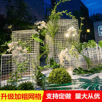 New wedding props iron mesh road guide box Road guide road guide arch wedding road guide