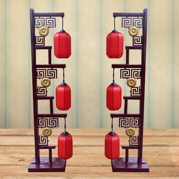 New Chinese-style wedding props Chinese-style wedding road lead lantern screen road lead Han-style road lead palace road lead