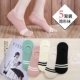 Vớ thuyền vô hình nữ cotton cỡ lớn socks vớ nông đặt thấp để giúp chống trượt mùa thu và mùa đông mẫu vớ cotton tất kháng khuẩn 